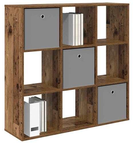 vidaXL Sideboard mit Schubladen Altholz 102 x 31 x 99,5 cm, Wohnzimmer Sideboard, moderner Stauraum, viel Platz zum Organisieren, Robustes freistehendes Möbelstück