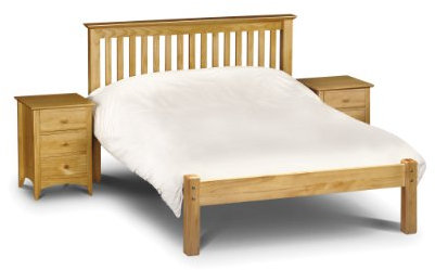 Julian Bowen Barcelona Low Foot End Bed, Pine, Double