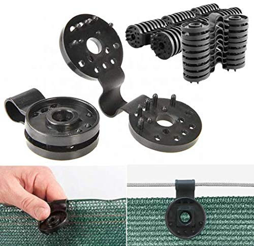 Probache - Lot de 20 Clips de Fixation pour Brise Vue