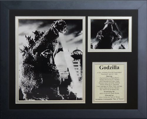Legenden Sterben Nie Godzilla gerahmtes Foto Collage, 11 x 35,6 cm