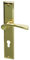 Alpertec 32215853 Nelson-LS Messing poliert PZ Drückergarnitur Türdrücker Türbeschläge Neu, Wohnungseingangstüren beidseitig Drücker