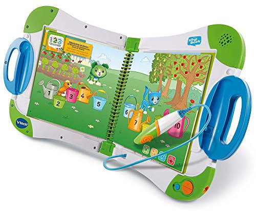 VTech - MagiBook Starter Pack Vert, Lecteur Interactif de Livres Éducatifs, Système Ludique d'apprentissage de la Lecture avec Stylet Tactile, Cadeau Enfant de 2 Ans à 8 Ans - Contenu en Français