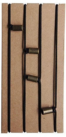 Gummibänder für Reisenotizbücher - 21 x 11 cm - 4er Set - Ersatzbänder für Leder-Reisetagebücher, Notizbücher oder Planer