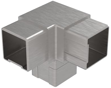 Acero inoxidable rectángulo Conector Tubo cuadrado 40 x 40 4304.040.