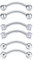 MODRSA 16G Rook Piercing Curved Barbell Piercing Chirurgenstahl Augenbrauen Bauchnabel Piercing Ring Lippenpiercing 6 Stück