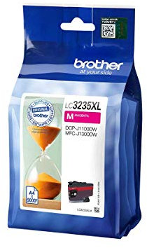 Brother LC-3235XLM Inkjet Cartridge, Magenta, Single Pack, Ultra High Yield, Includes 1 x Inkjet Cartridge, Brother Genuine Supplies, black