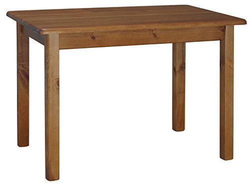 koma Esstisch Küchentisch Speisetisch Kiefer Tisch massiv Restaurant 50 x 70cm Eiche Farbe