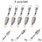 Angeln Blei,Blei Angeln,Angeln Gewichte,5 Stück Angeewichte Kit Gel Blei Sinkers Rolling Angeln Drop Gewichte Sinkers Mit Verriegng Schnappverbinder(20G)