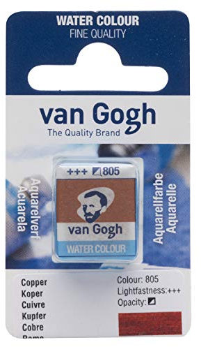 Van Gogh Aquarellfarbe, halbes Näpfchen, Kupfer 805
