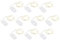 Ideen mit Herz LED-Draht-Licherketten, warmweiß, 20 LEDs, 1m lang, 10 Stück