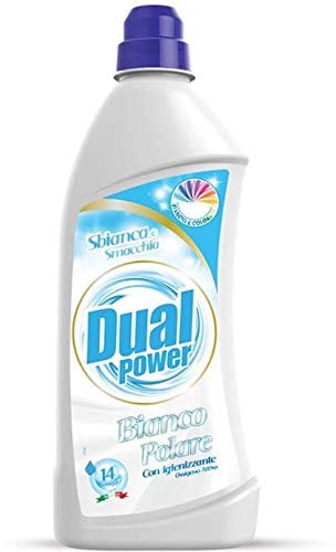 DUAL POWER Bianco Polare 14 LAVAGGI 980ML.ELIMINA ODORI con Ossigeno Attivo