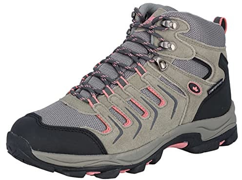 Lico Manaslu High Damen Cross-Laufschuh, Grau/ Rosa, 39 EU