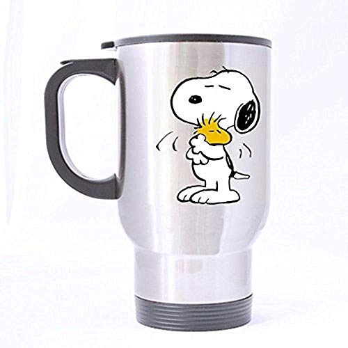Peanut Silver Insulated Travel Tea/Coffee Mug.