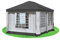 Stabilezelte Gartenpavillon 3x4 m Polyester Deluxe ANTHRAZIT