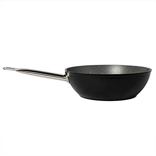 serenk Sartén Wok Antiadherente - Menaje de Cocina Profesional en Granito - 28 cm Ø (3,7 L)