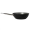 Serenk Excellence Non-Stick Frying Pan for Induction Hob, 11 Inch/28 Cm Deep Saute Pan with Handle, Non-Toxic Cookware Wok, PFOA-Free Felled Bottom Granite Pan for Noodle, Pasta, Curry, 3,70 Lt, Black