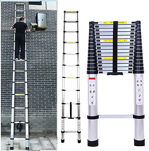 4,4m Télescopique Multi-Fonction Echelle Pliable Extensible Ladder Aluminium Portable et Pliante Escabeau Charge Maximale: 150 kg