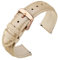 ANNEFIT Uhrenarmband 22mm Leder mit Edelstahl Roségold Schnalle, Schnellverschluss Armband mit Weich Gepolstert für Herren Damen (Gold)