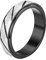 PAURO Damen & Herren Edelstahl 6mm Schwarz Silber Flagge Lucky Spinner Worry Ring Bandgröße 54