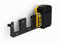 NewGround Designs Supporto da parete a batteria adatto per batterie DeWalt da 18 V/14,4 V, supporto per batteria, supporto da parete per 3 batterie, prodotto in Germania (3 batterie)