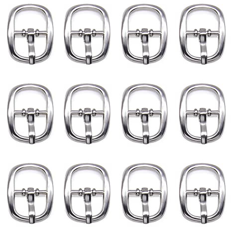 Nifocc 30 Stück Metall Rollschnallen Mini Gürtelschnallen Nadelschnallen mit Verstellbarer Schieber Schuh Dornschließe für Taschen Rucksack Gepäckriemen Ledergürtel - Silber