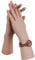 EQAIWUJIE Silikon Hand Lifesize Female Mannequin Hand Display Jewerly Display Art Sketch mit Nagel (Linke Hand, bräunen)