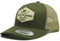 SURF MONKEY Cap Trucker Typ 6P - Gebogenes Visier - verstellbare Snapback Cap - Niedriges Profil, orange, One size
