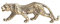 COOKOE Miniatur-Statue, Leoparden-Panther-Figur, Kupfer, Tierskulptur für Zuhause, Büro, Tischdekoration