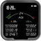 WLAN Smart Multifunktions Luftqualität Messgerät Erkennt PM 2.5, PM 10, , AQI, HCOH, TVOC, Temperatur und Luftfeuchtigkeit, NDIR- und Partikelsensor Messgerät, für Weinkeller, Autos,Schwarz