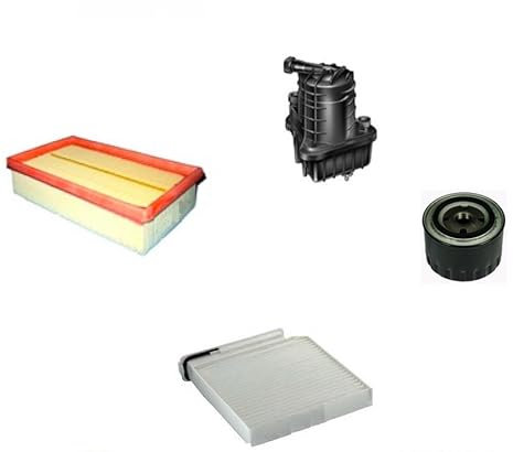 AOQ - Kit tagliando 4 filtri compatibili REN. CLIO III 1.5 DCI, MODUS 1.5 DCI DAL 2005>