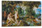 ADovz Poster Der Garten Eden mit dem Fall des Mannes von Peter Paul Rubens, Gemälde auf Leinwand, Wandkunst, Rollbild, Druck, Wohnzimmer, Wände, Dekoration, Zuhause, 60 x 90 cm