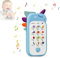Bambebe Baby Handy Musikspielzeug ab 1 Jahr, Baby Spielzeug ab 1 Jahr, Spielhandy ab 6 9 Monate Baby, Spielzeughandy mit Musiklichten, Baby TelefonGeschenk für Mädchen und Jungen(Englische Version)