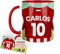 Kembilove Taza Personalizada Fútbol | Tazas de Desayuno Fútbol | Regalo Original Almeria | Fútbol para Niños | Día del Padre | Tazas personalizadas