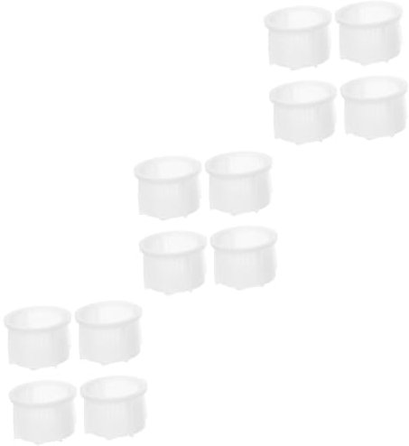 Gadpiparty Waschmaschinen Sieb 12 Stück Waschmaschinenfilter Waschmaschine Wasserfilter Waschmaschine Einlassventil Sieb Maschineneinlassventil Ersatzfiltersieb Einlassrohr Filtersieb Kunststoff Weiß