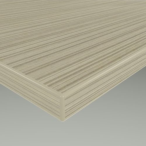 MySpiegel.de Tischplatte Holz Zuschnitt nach Maß Beschichtete Holzdekorplatte Lamella Cream in 19mm Stärke (100 x 70 cm, Lamella Cream)