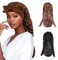 Cappello di Seta Extra Long per Donne Cappello per Dormire Notturno di Raso Regolabile con Fascia Elastica Cuffia di Seta per Dormire Cofano per Capelli per Treccia Ricci Lunghi (Nero, Marrone, 2Pcs)
