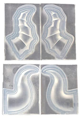 CAZSTYK 2 x Horn-Form aus Kunstharz für Schmuckherstellung, Haarspangen, Silikonform, Epoxidharz, Basteln, Haarspangen, Dekor-Werkzeug