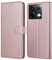 Ganbary Cover Compatibile con Xiaomi Redmi Note 13 Pro 5G, Premium Pelle PU Flip Libro Custodia per Xiaomi Redmi Note 13 Pro 5G [Protezione Completa] [Slot per Scheda] [Funzione di Supporto], Oro Rosa