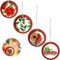 ZKGYUS 4 PCS Weihnachten Basteln, Holzdeko, Vogel Anhänger, Weihnachtsbaum Schmuck, Christbaumschmuck