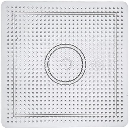 Bügelperlen Steckplatte Quadrat, 1 Stück, 14,5cm x 14,5cm