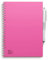 MOYU Erasable Notebook A5 - Passion Pink - Premium Cover - Multifunctional Pages - Includes Erasable Pen, Cloth, and Pen Holder