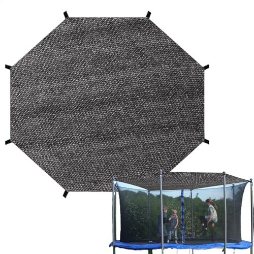 Cubierta de sombra para cama elástica, herramienta de protección multifuncional para cama elástica, herramienta de protección de trampolín de material de malla, accesorios de protección solar para