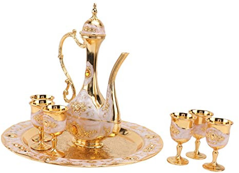 Warmhm Vino Decorativo Con e Vassoio Per Matrimoni e Feste Realizzato Superficie Liscia e Design Semplice