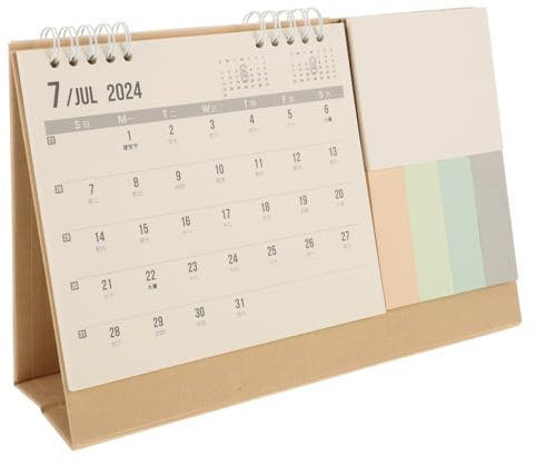 DOITOOL Calendario 2024-2025 Plegable Escritorio Diseño Minimalista Planificación Diaria