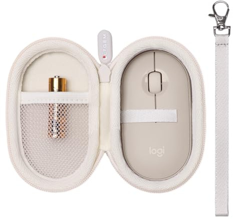 LTGEM Case Compatible with Logitech POP & Pebble Mouse 2 M350s/M350/M355/M340/i345 Wireless Bluetooth Mouse, Khaki