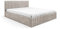 Polsterbett SOLA 180x200 Beige Boucle Stoff Bett mit Metall - Lattenrost und mit Stauraum 90 120 140 160 180 200 (Quelle 05 - beige, 180x200)