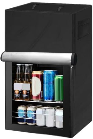 Cubierta Para Refrigeradores Exteriores, Protector Ajustable Para Refrigerador Fácil Instalación, Impermeable Y Resistente Al Polvo Vertical, Tela Oxford, Apto Para Congeladores Compacto