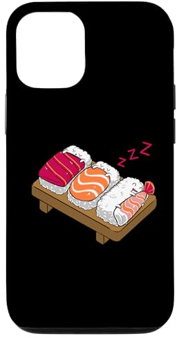 Hülle für iPhone 12/12 Pro Schlaf - Lustiges Japanisches Sushi