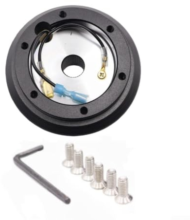 Lenkradnabenadapter aus Aluminiumlegierung, Auto-Lenkrad-Umbausatz, für Honda für Civic, Acura, 1994–2004, Schwarz