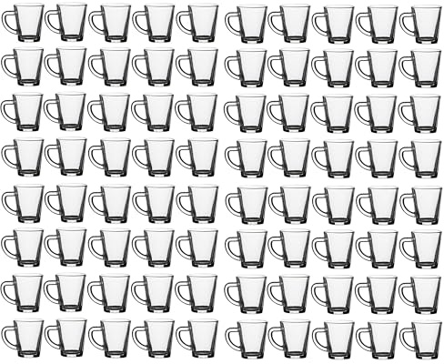 Deconation Lot De 80 Tasses Espresso 7cl En Verre Transparent